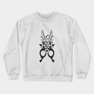 cutting soul ties vintage scissor tattoo Crewneck Sweatshirt